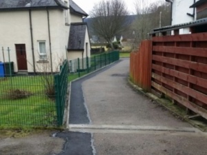 New aco channel and kerbing to address drainage problems